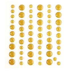 Gold Dot Bling Stickers
