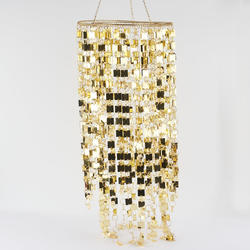 David Tutera Illusion Sparkling Gold Jewel Pendant Chandelier