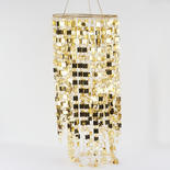 David Tutera Illusion Sparkling Gold Jewel Pendant Chandelier