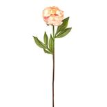 Artificial Real Touch Long Stem Pink Peony
