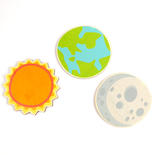 Planet Painted Wood Cutouts
