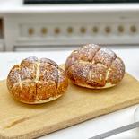 Dollhouse Miniature Round Bread Loaves