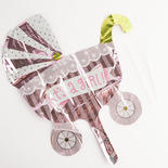"It's A Girl" Baby Buggy Foil Air-Fill Balloon