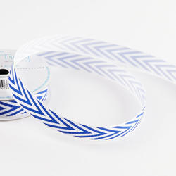 Royal Blue and White Ribbon