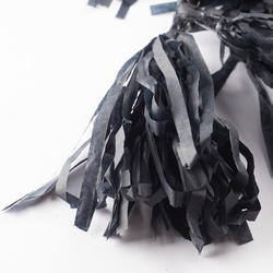 Black Tissue Tassel Garland