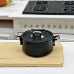 Miniature Black Teflon Stockpot Cookware