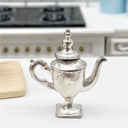 Dollhouse Miniature Silver Coffee Pot