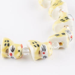 Glass Cat Novelty Beads