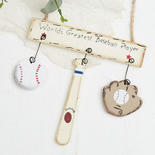 "World's Greatest Baseball Player" Wood Ornament Sign