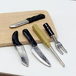 Dollhouse Miniature Kitchen Knives Set
