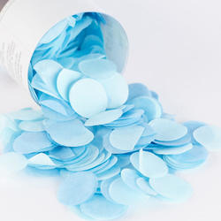 Light Blue Circle Tissue Confetti