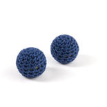 Blue Round Crochet Beads