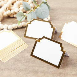 Gold trimmed Place Cards
