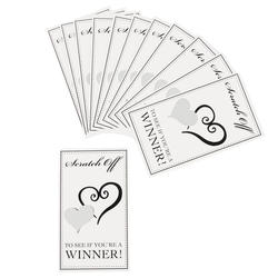 Heart Scratch Off Game Cards