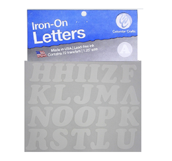 Colorstar Crafts White Iron-On Letters
