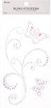 Butterfly Design Bling Stickers