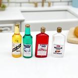 Miniature Vintage Liquor Bottles