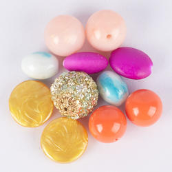 Colorful Large Bead Assortment