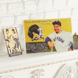 Dollhouse Miniatures Baseball Posters