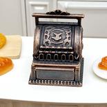 Dollhouse Miniature Old Fashioned Bronze Cash Register