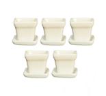 Miniature White Ceramic Pots
