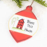 "Bless this House" Wood Ornament