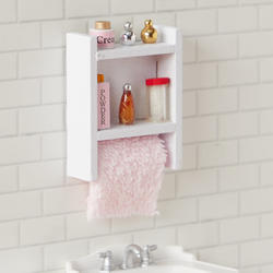 Dollhouse Miniature Filled Small Bath Cabinet