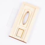 Unfinished Wood Miniature Oval Cutout Pet Door