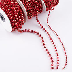 Red Assorted Fused String Pearl Bead Set