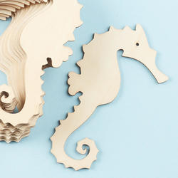 Unfinished Wood Seahorse Cutouts