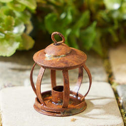 Dollhouse Miniature Small Rusted Lantern