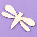 Unfinished Wood Dragonfly Cutout
