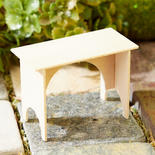 Dollhouse Miniature Basswood Bench