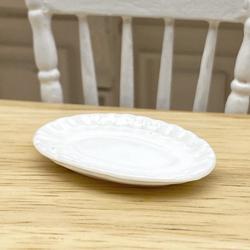 Dollhouse Miniature Oval Serving Plate