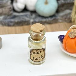 Dollhouse Miniature Goldi's Lock Apothecary Jar
