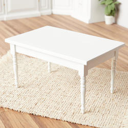 Dollhouse Miniature White Table