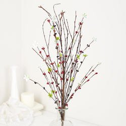 Artificial Pip Berry with Flower Stem