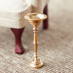 Dollhouse Miniature Gold Pedestal Ashtray