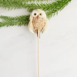 Artificial Sisal Owl Pick