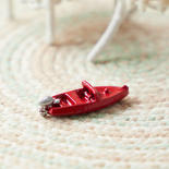 Miniature Red Toy Speedboat