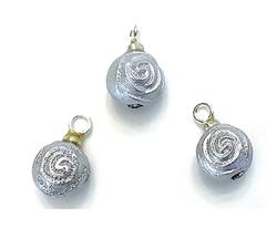 Dollhouse Miniature Silver Rose Ornaments
