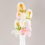 Flower Painted Artificial Egg Pick