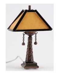 Dollhouse Miniature 12V Branch Tiffany Table Lamp