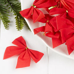 Red Velveteen Christmas Bows