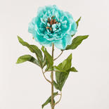 Turquoise Artificial Peony Stem