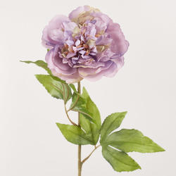 Lavender and Green Artificial Peony Stem