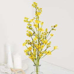 Artificial Yellow Berry and Blossom Spray