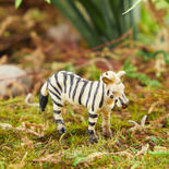Micro Mini Black and White Striped Zebra