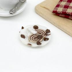Dollhouse Miniature Chocolate Swirl Dessert
