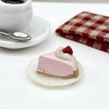 Miniature Slice of Strawberry Pie on Plate